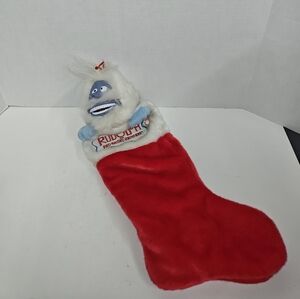 Gemmy Rudolph the Red Nosed Reindeer Singing Stocking Bumble Abominable Snowman